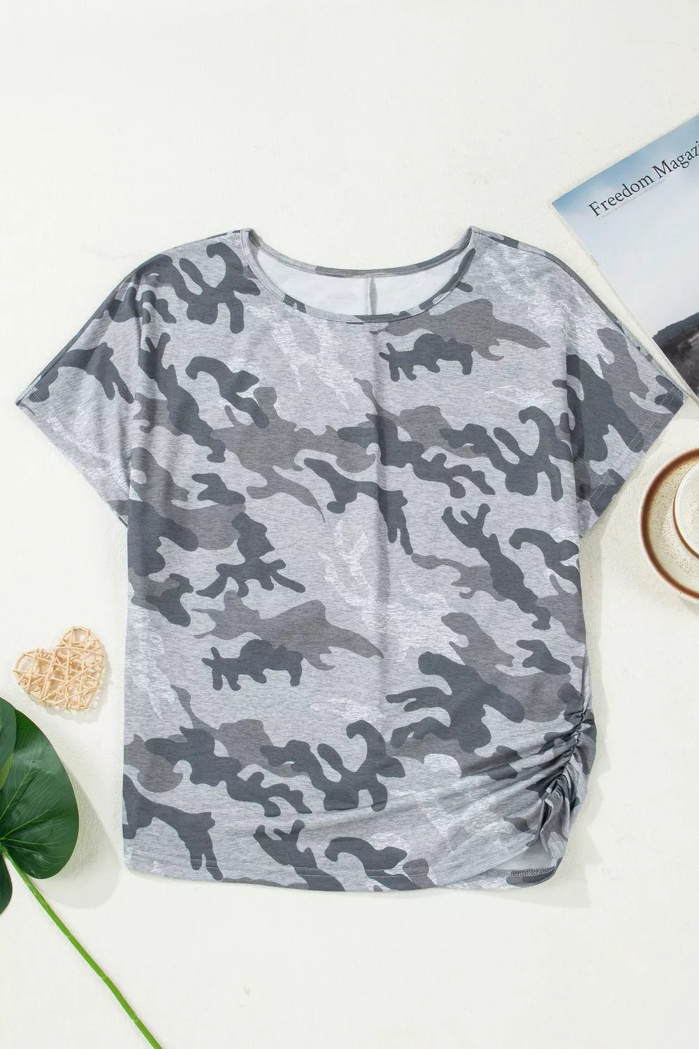Camo Print Casual T Shirt