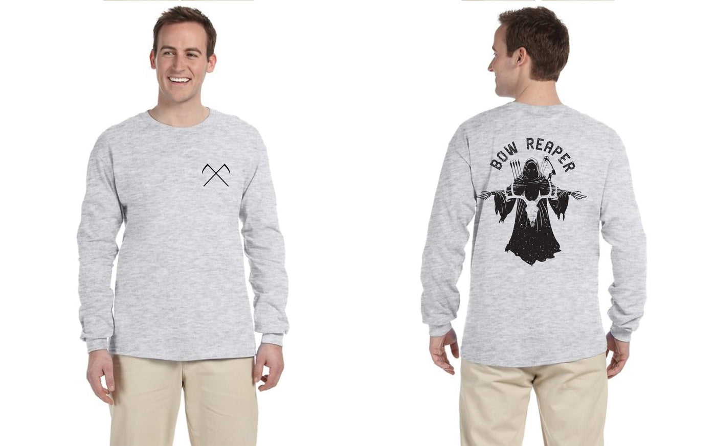 Bow Reaper Top Rocker Long Sleeve T-Shirt