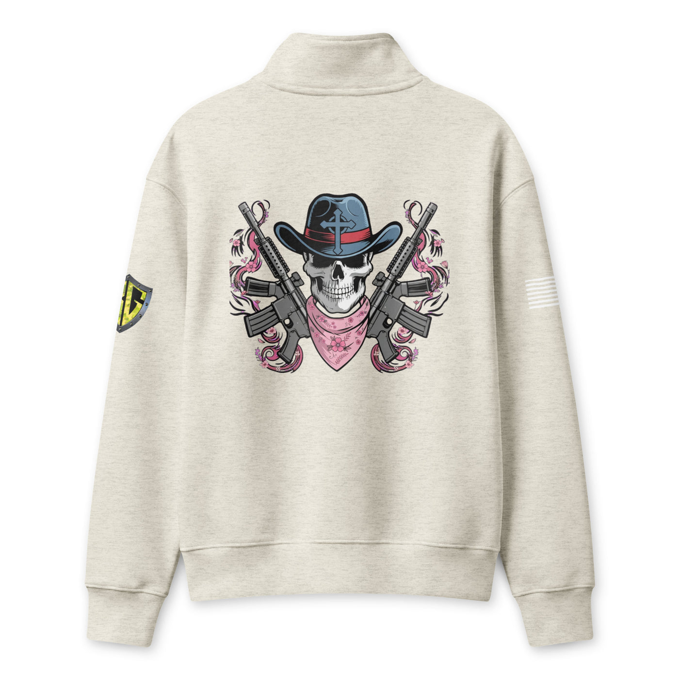 Unisex half-zip pullover