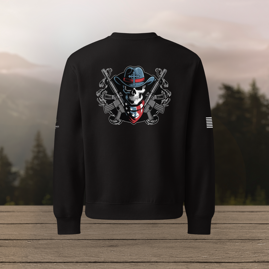 Skull and Guns - Oversized Sweatshirt