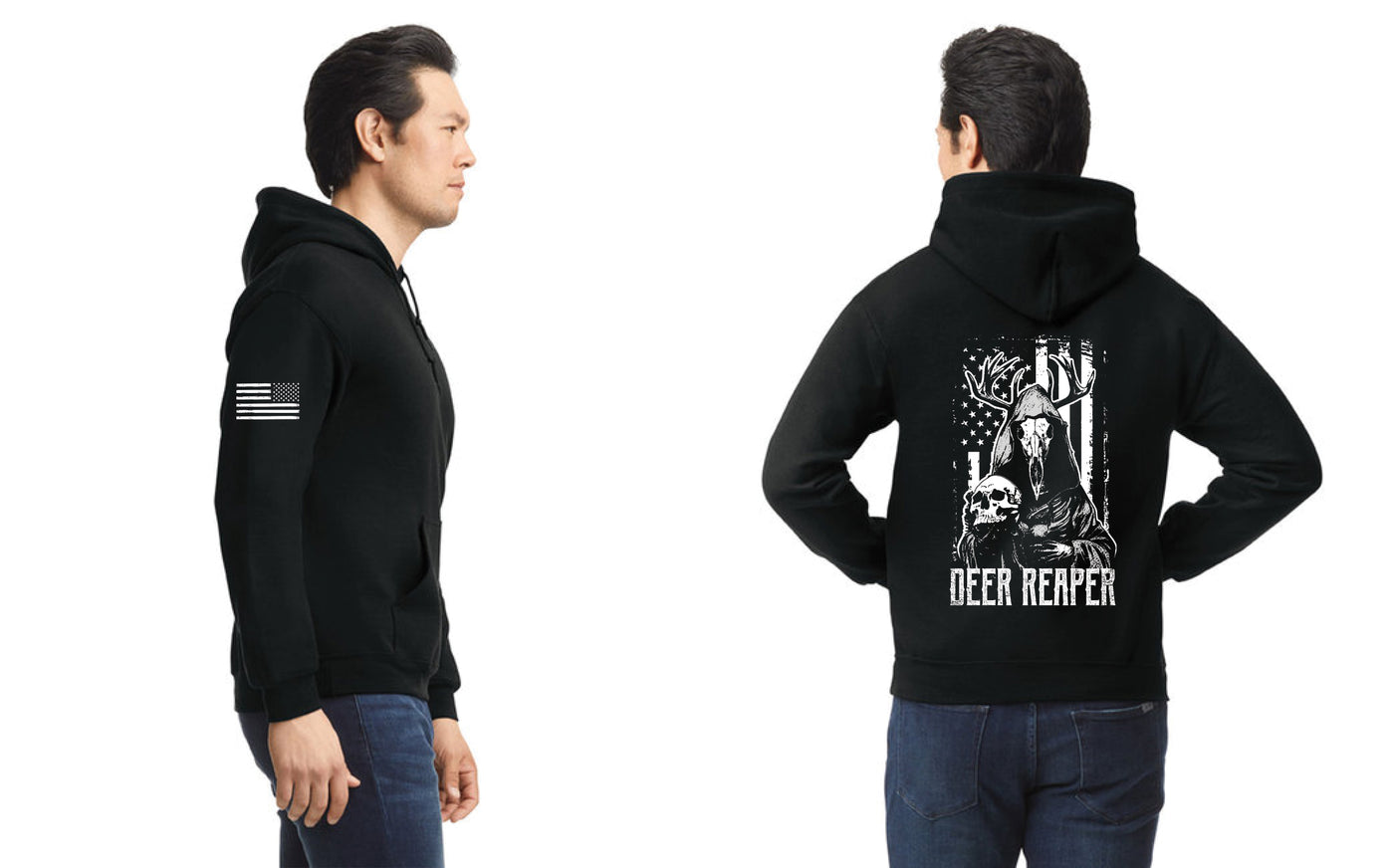 Deer Reaper Bottom Rocker Hoodie
