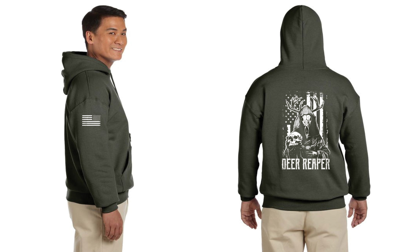 Deer Reaper Bottom Rocker Hoodie