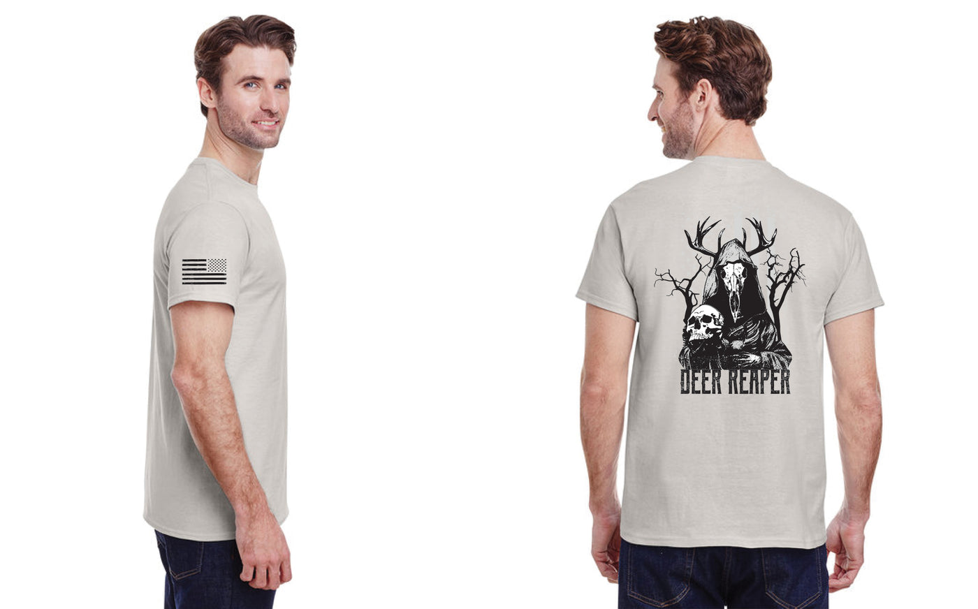 Deer Reaper Bottom Rocker Short Sleeve T-Shirt