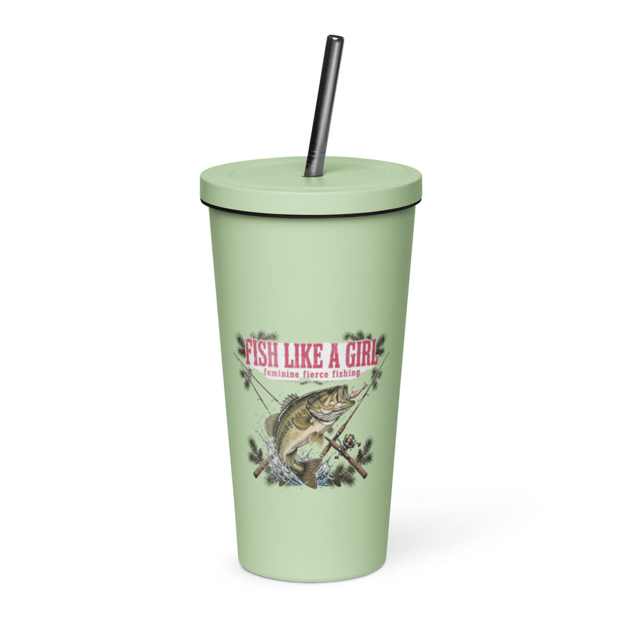 Fish Like a Girl Tumbler