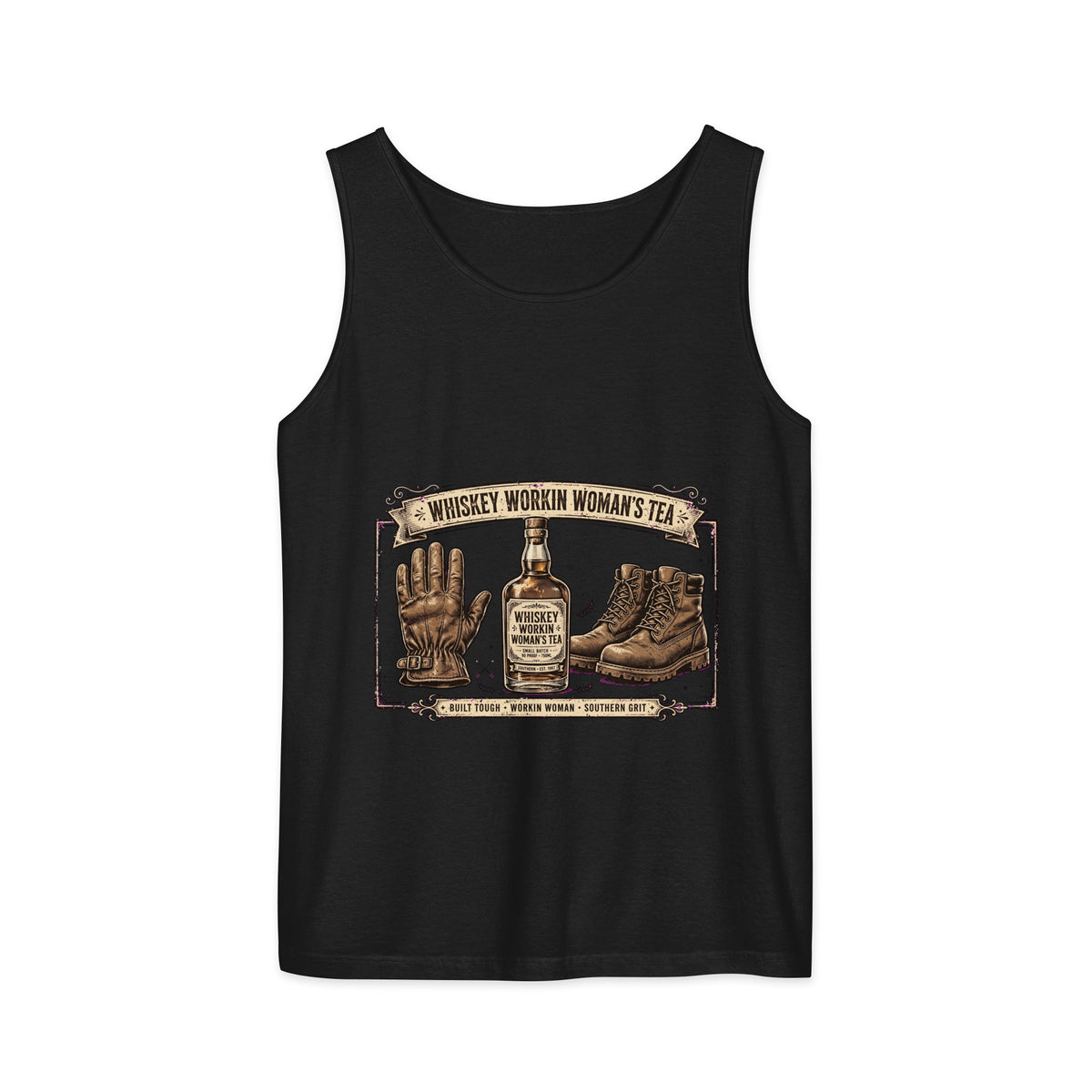 Unisex garment-dyed tank top