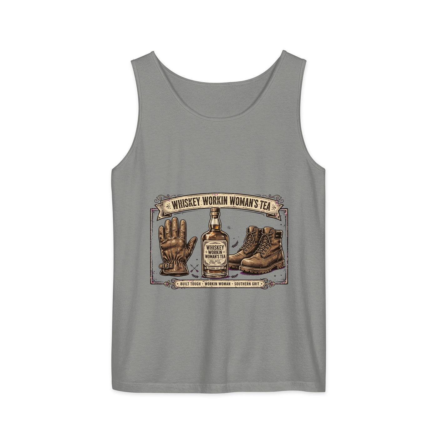 Unisex garment-dyed tank top