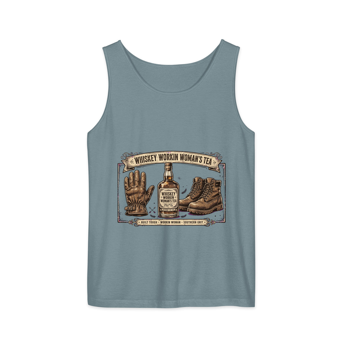 Unisex garment-dyed tank top