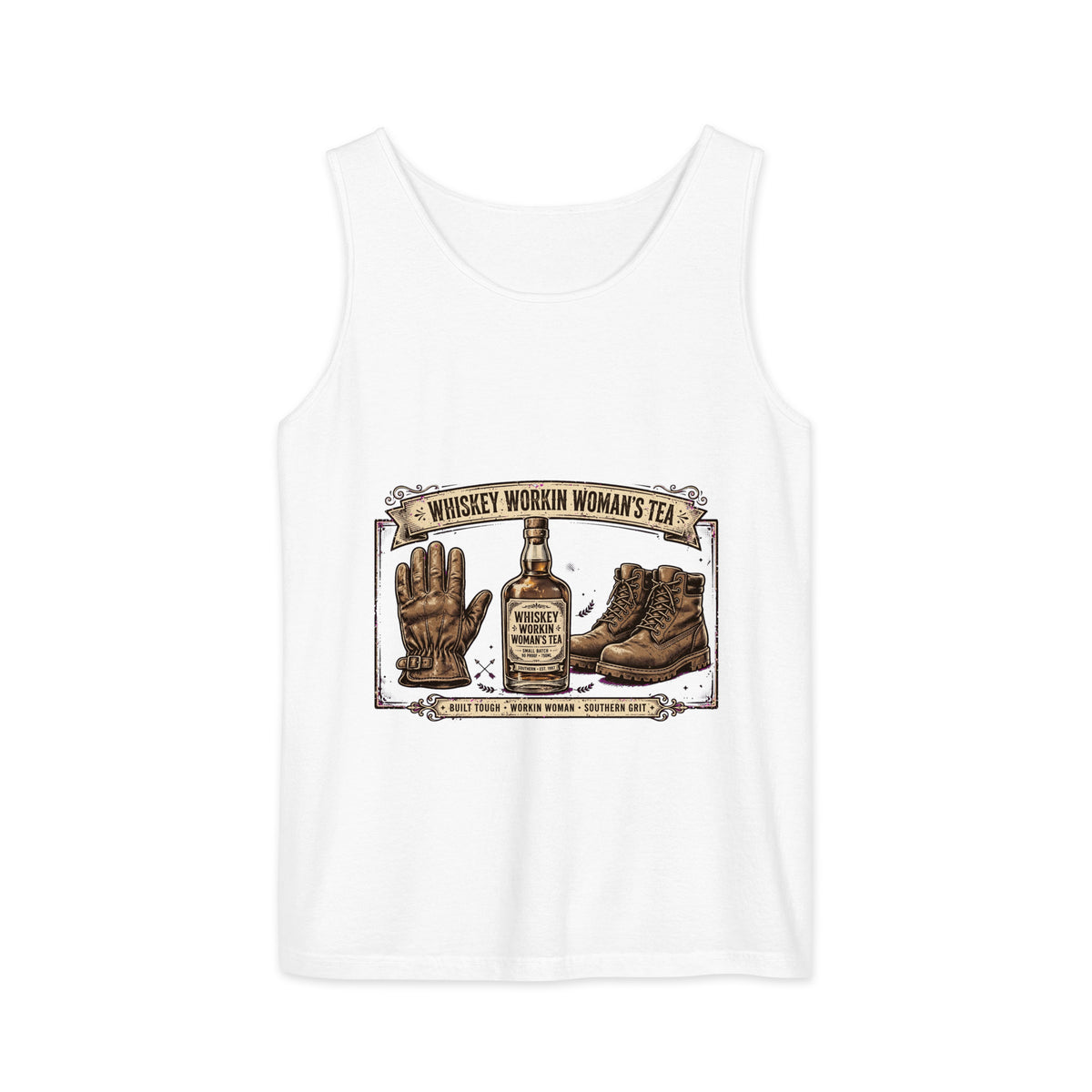 Unisex garment-dyed tank top