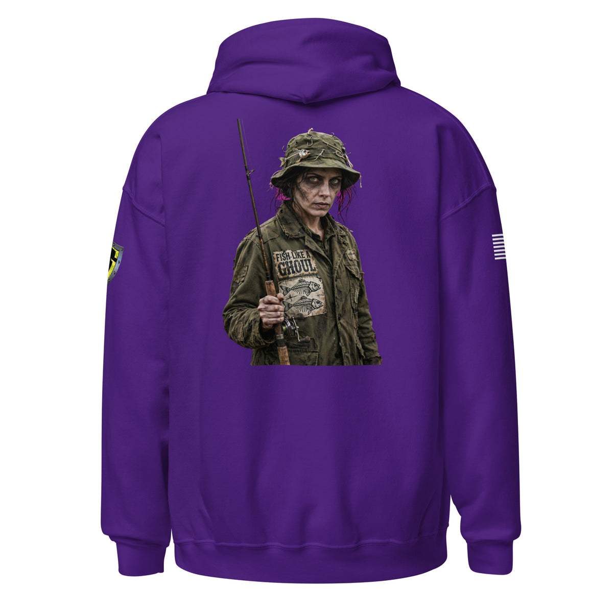 Womens Halloween Fish like a Ghoul Hoodie