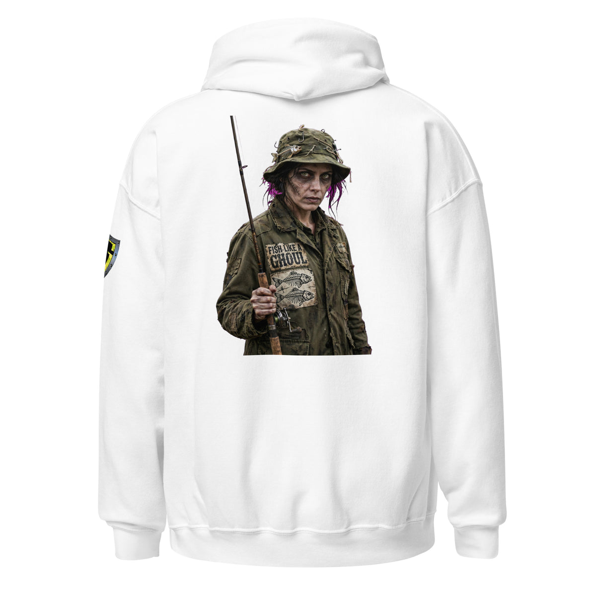 Womens Halloween Fish like a Ghoul Hoodie