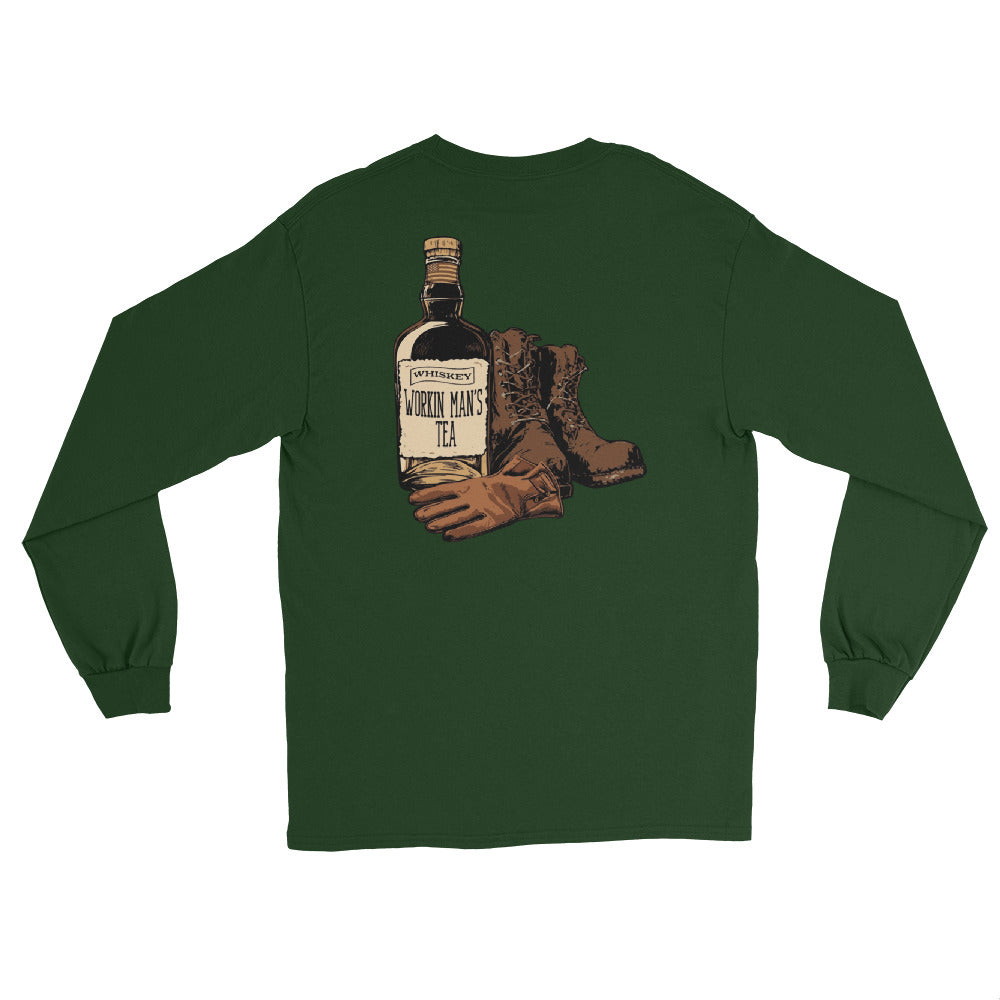 Men’s Workin Whiskey Long Sleeve Shirt