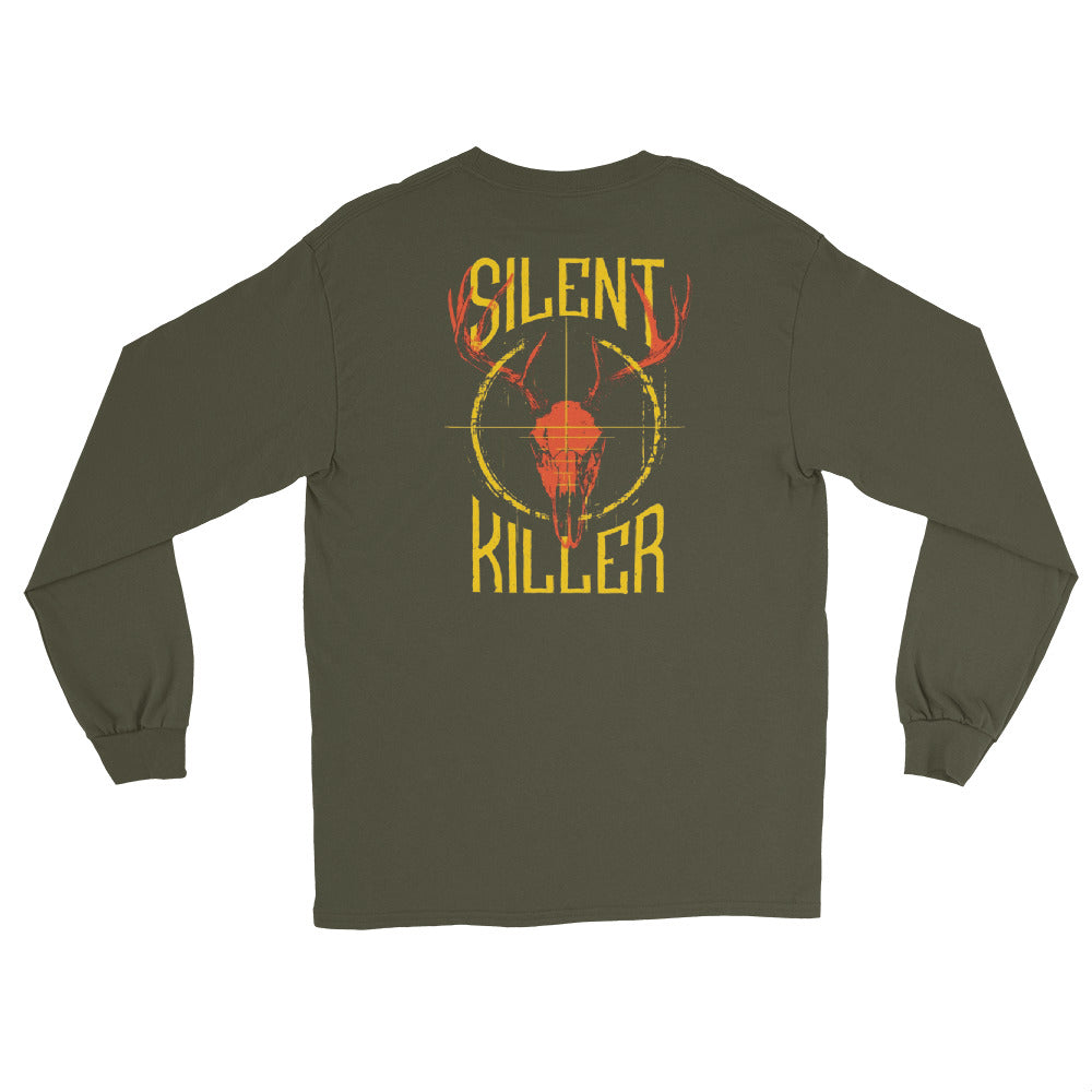 Men’s Silent Killer Orange Long Sleeve Shirt