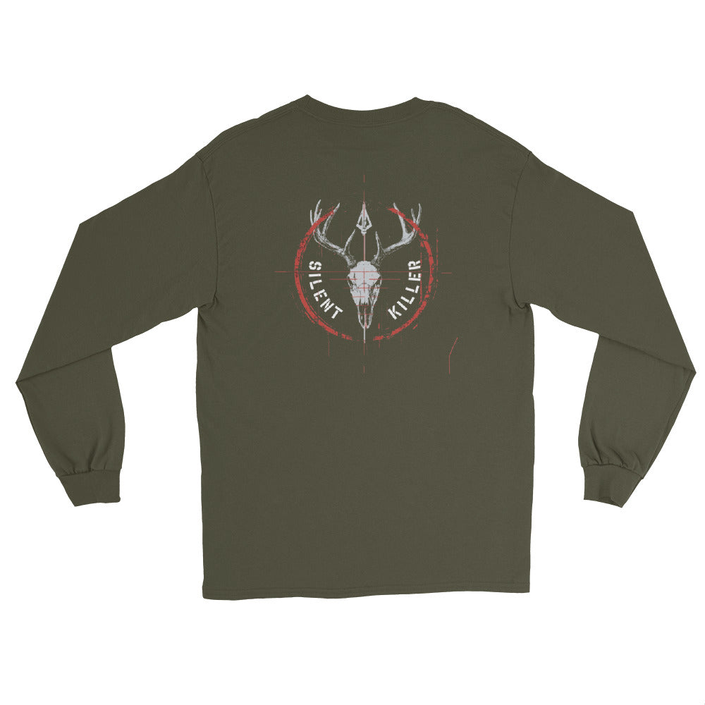 Men’s Silent Killer Red Long Sleeve Shirt