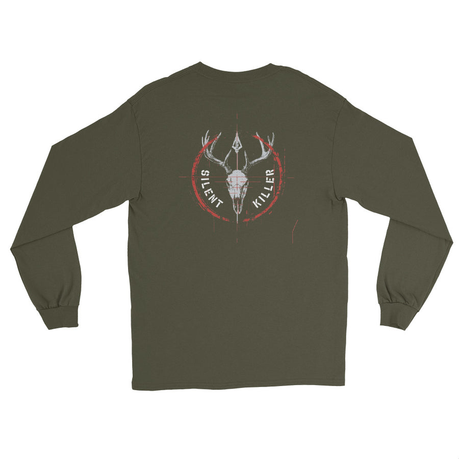 Men’s Silent Killer Red Long Sleeve Shirt