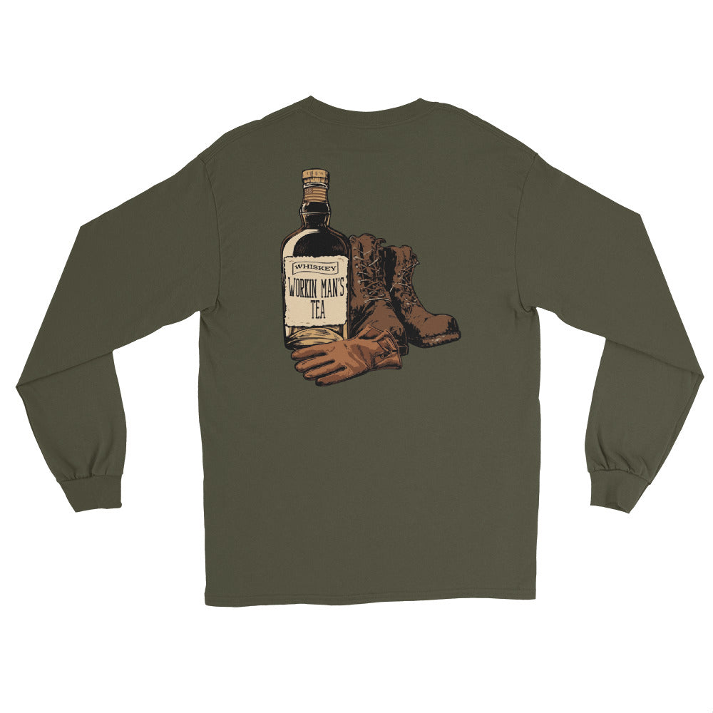 Men’s Workin Whiskey Long Sleeve Shirt