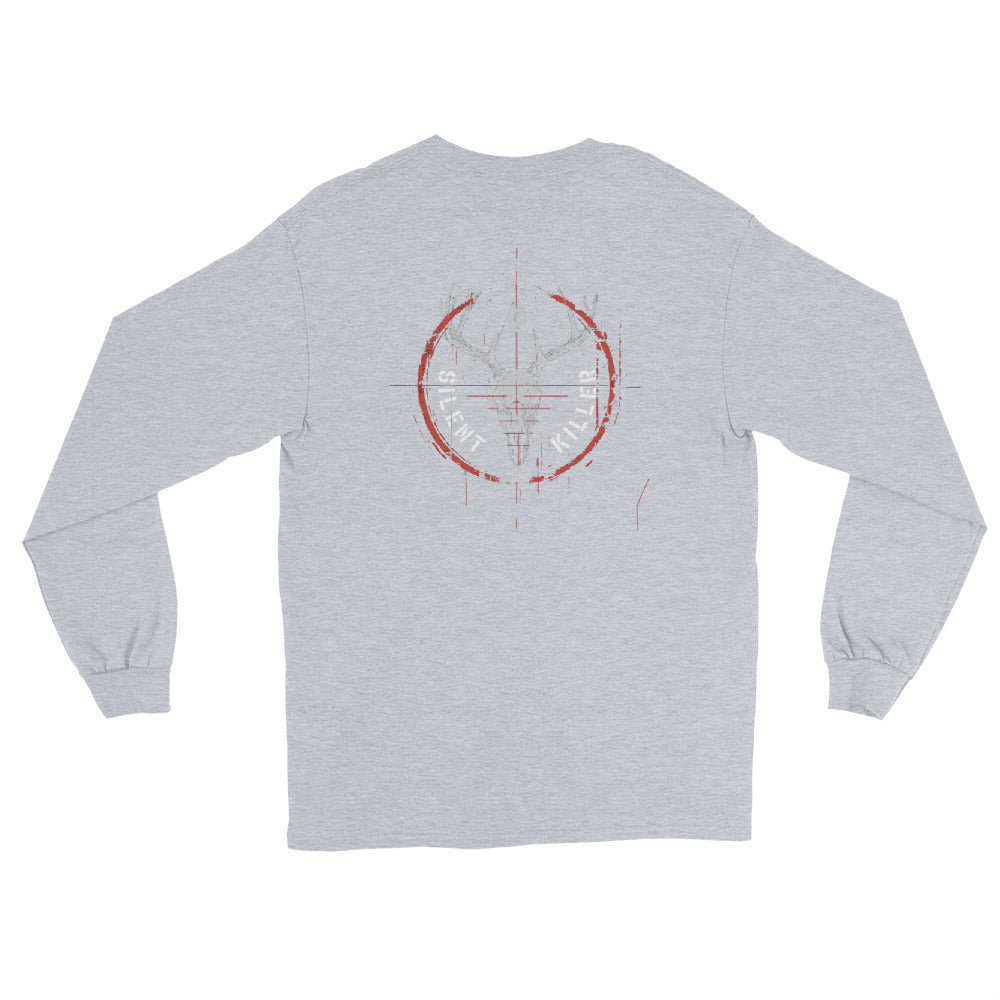 Men’s Silent Killer Red Long Sleeve Shirt