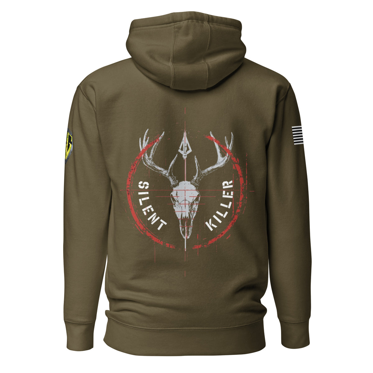 Men's Silent Killer Red Hoodie