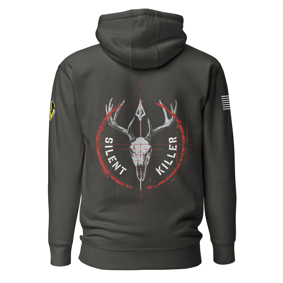 Men's Silent Killer Red Hoodie