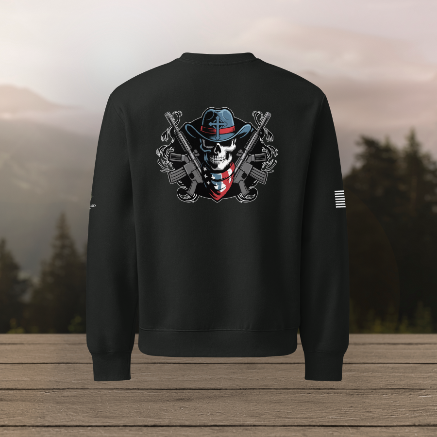 Skull and Guns - Oversized Sweatshirt