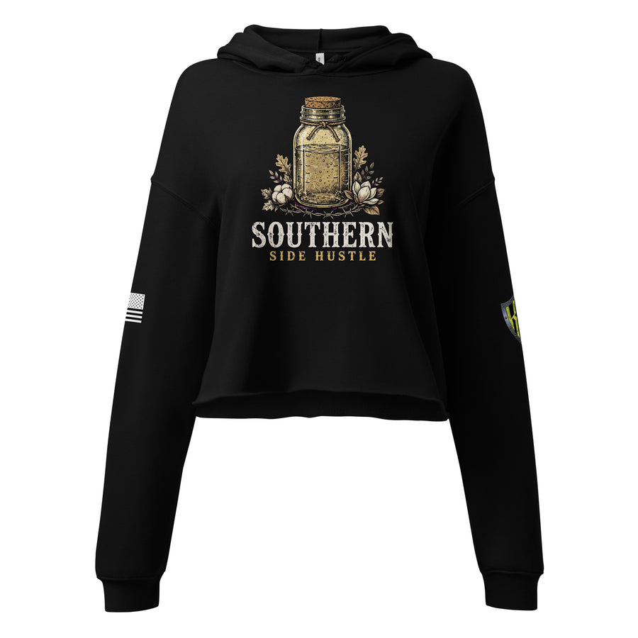 Women's Southern Side Hustle Crop Hoodie