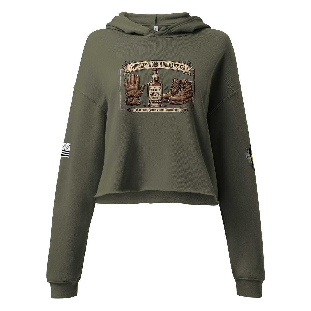 Working Womans Tea Crop Hoodie