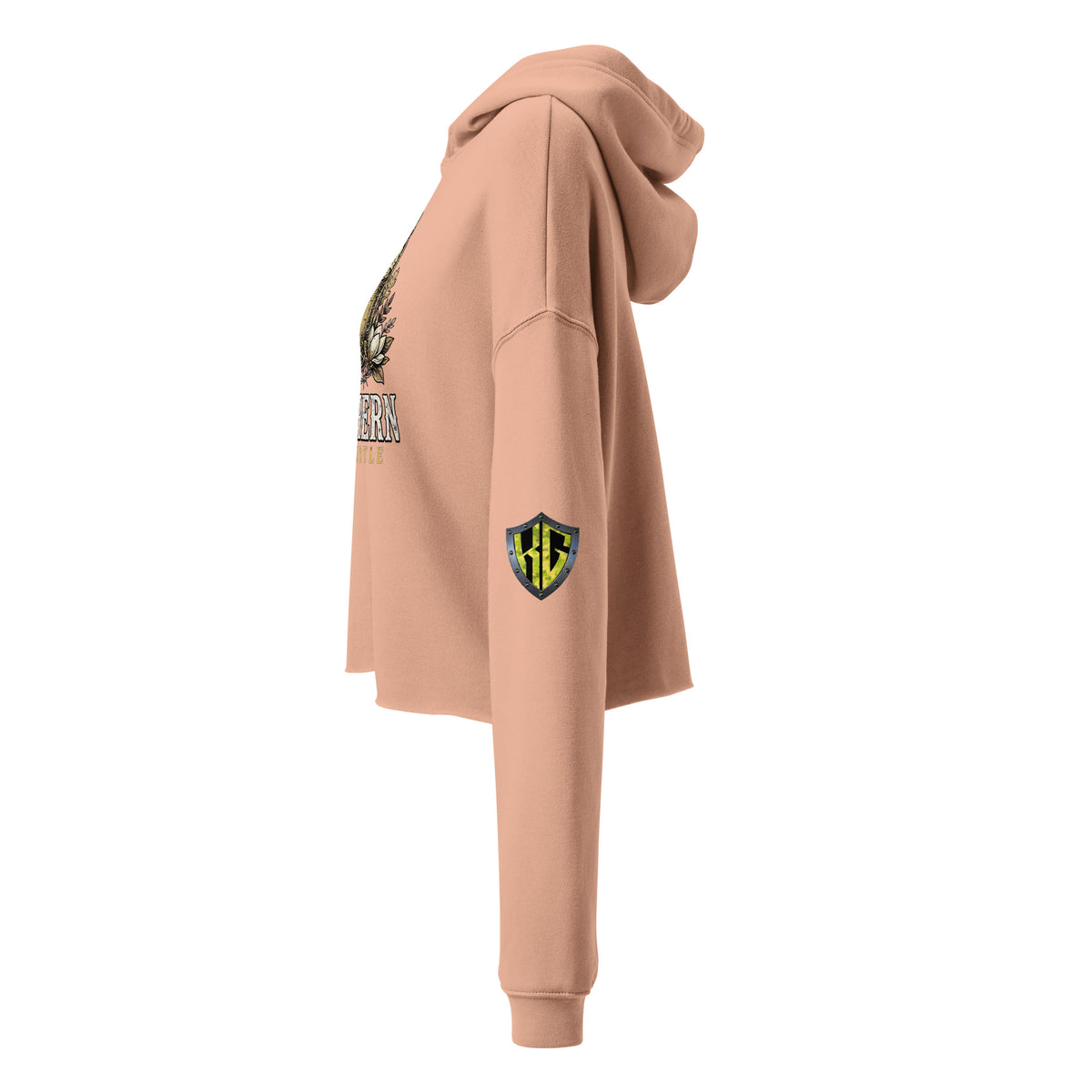 Women's Southern Side Hustle Crop Hoodie