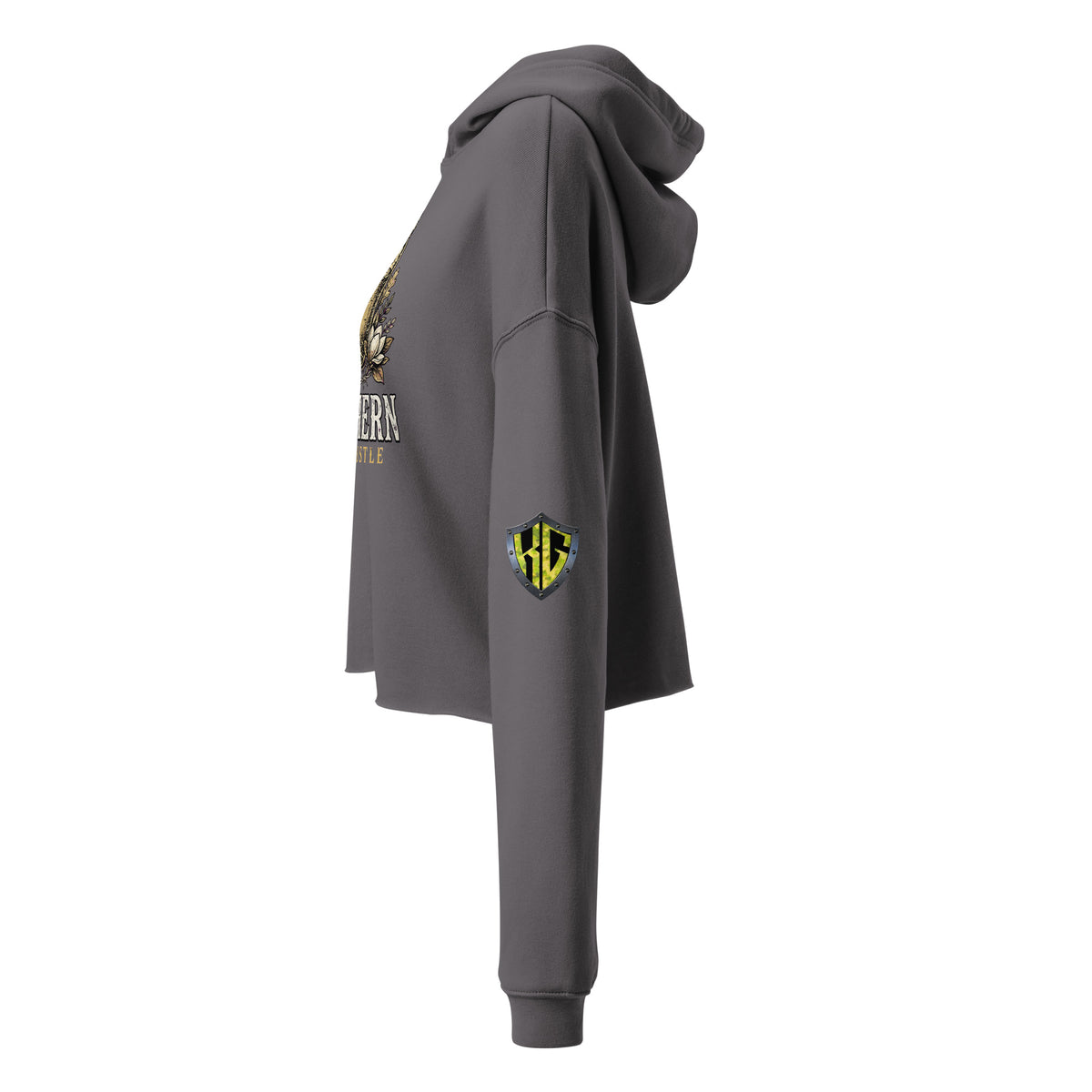 Women's Southern Side Hustle Crop Hoodie