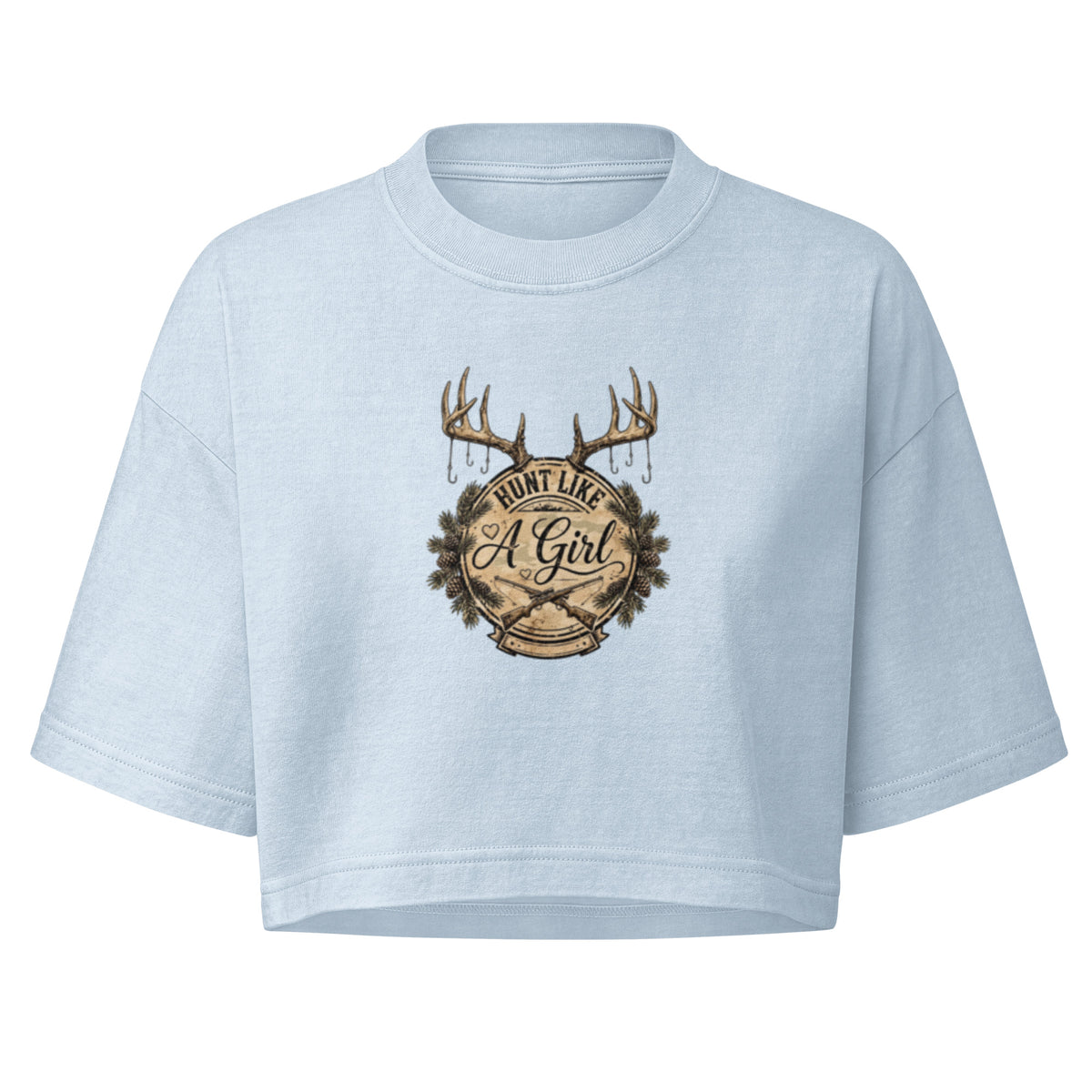 Women’s Hunt Like a Girl crop