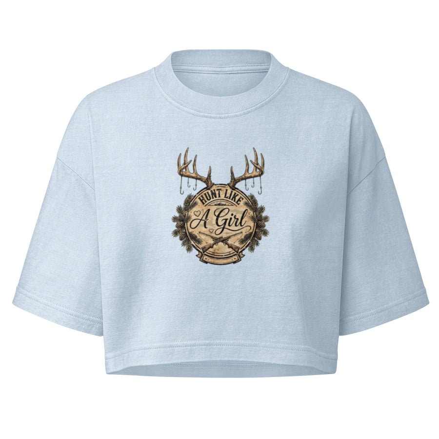 Women’s Hunt Like a Girl crop