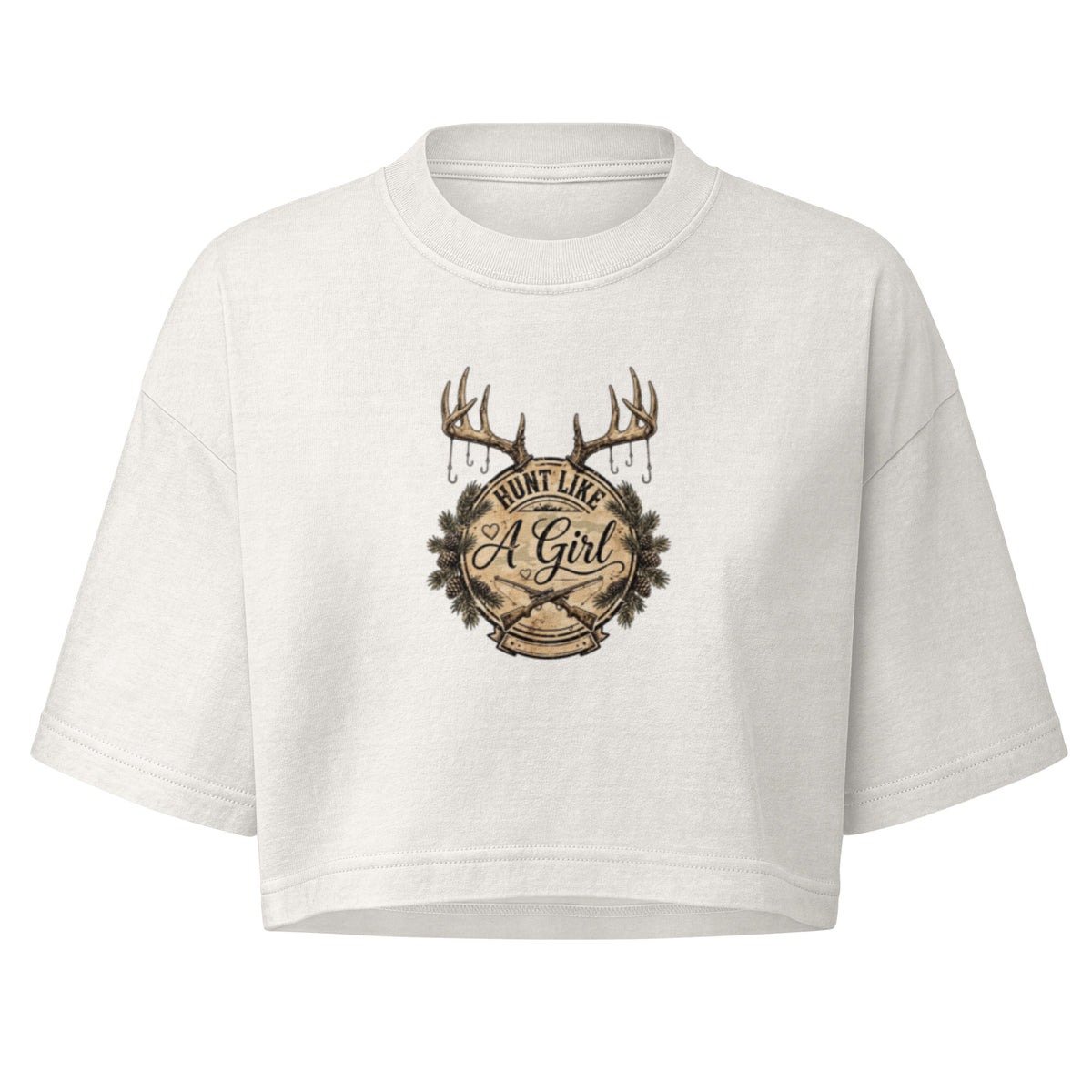 Women’s Hunt Like a Girl crop