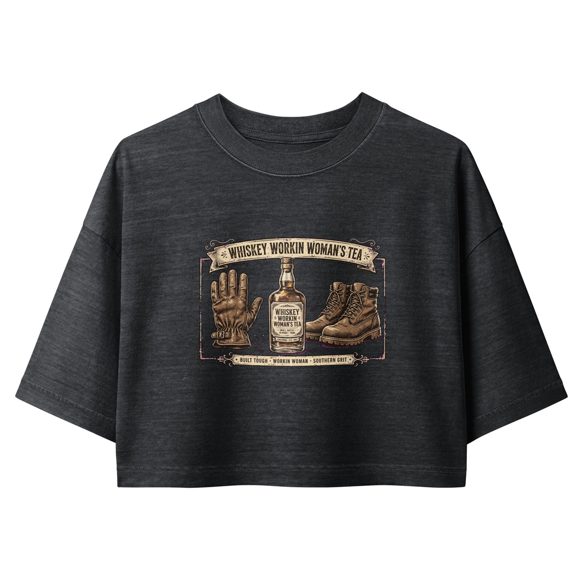 Women’s garment dye cropped tee