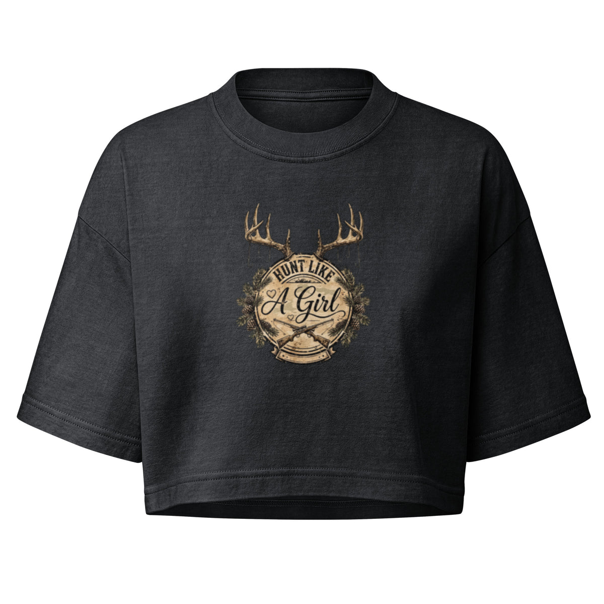 Women’s Hunt Like a Girl crop