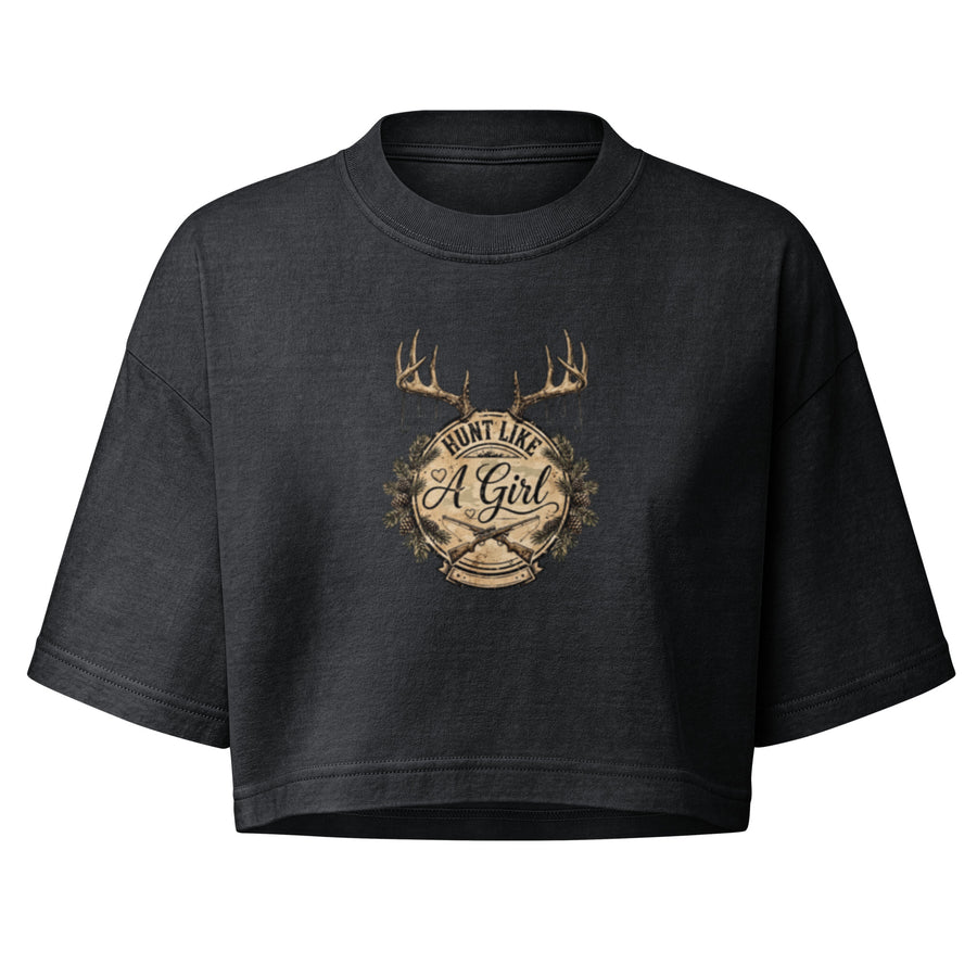 Women’s Hunt Like a Girl crop