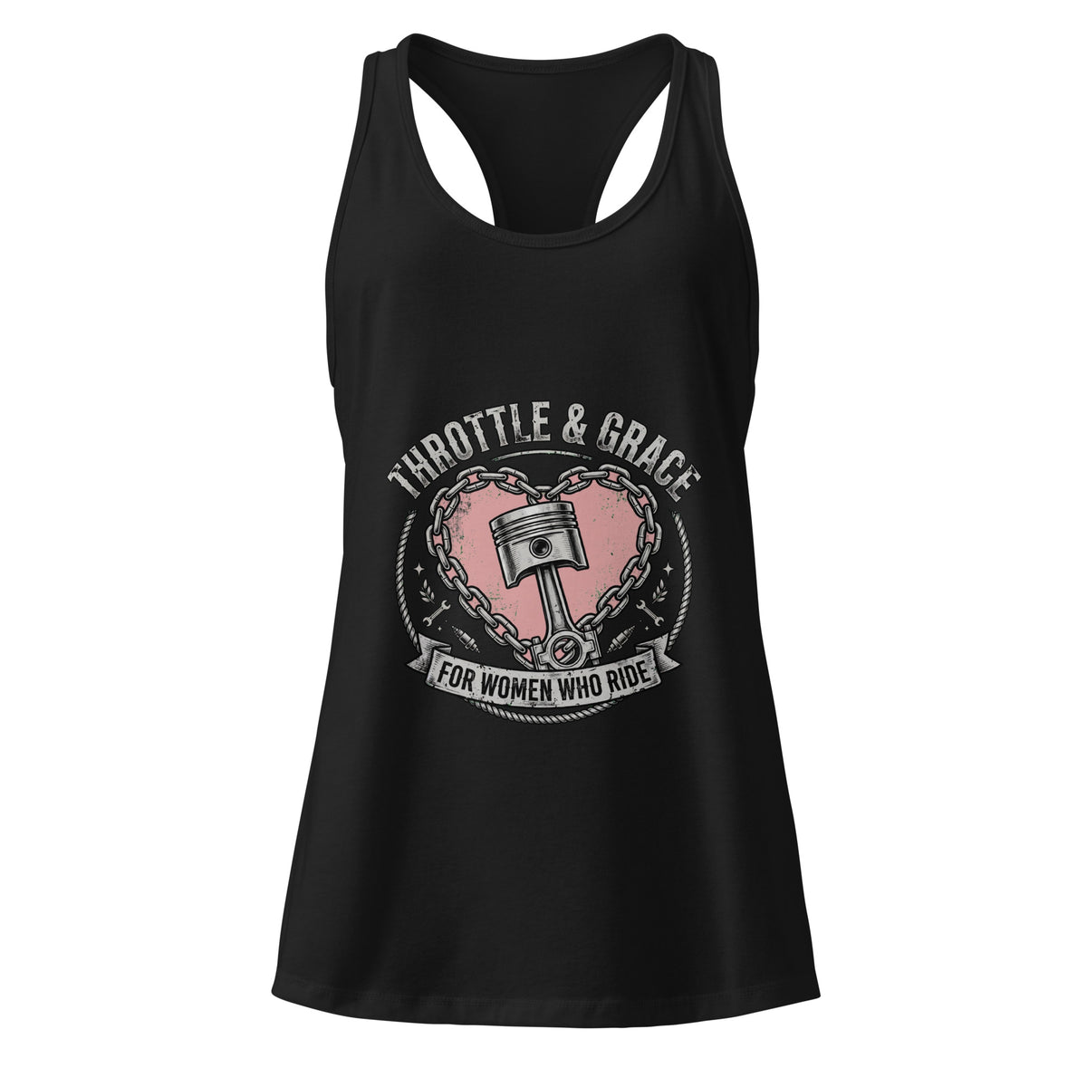 Women’s Throttle and Grace racerback tank top