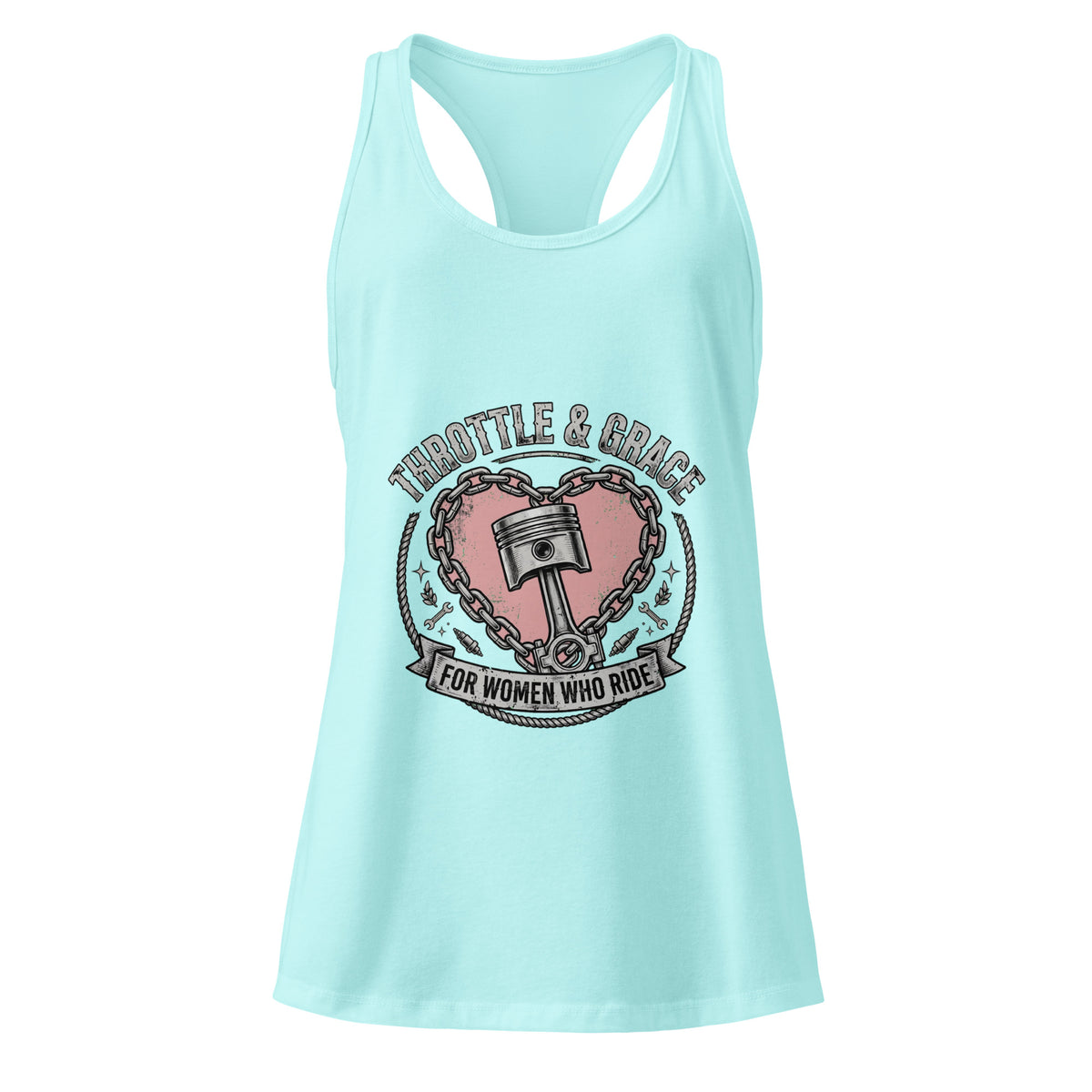Women’s Throttle and Grace racerback tank top