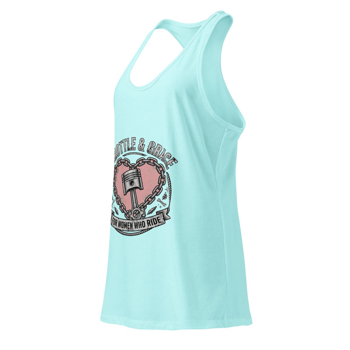 Women’s Throttle and Grace racerback tank top