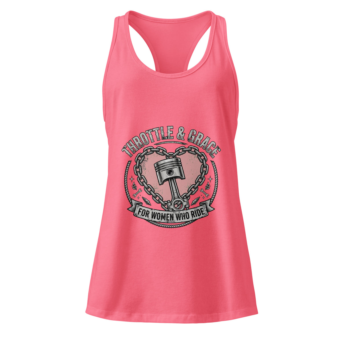 Women’s Throttle and Grace racerback tank top