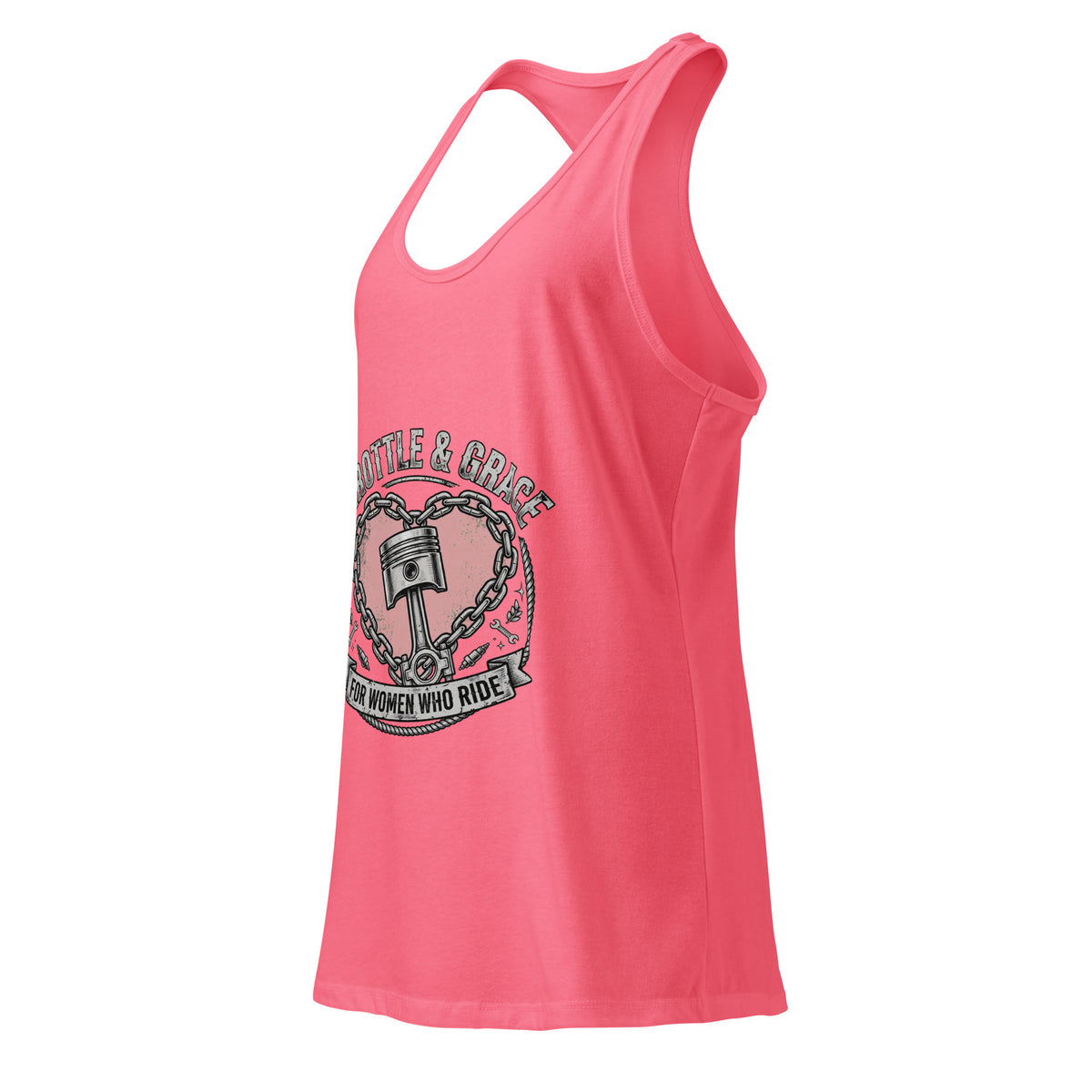 Women’s Throttle and Grace racerback tank top