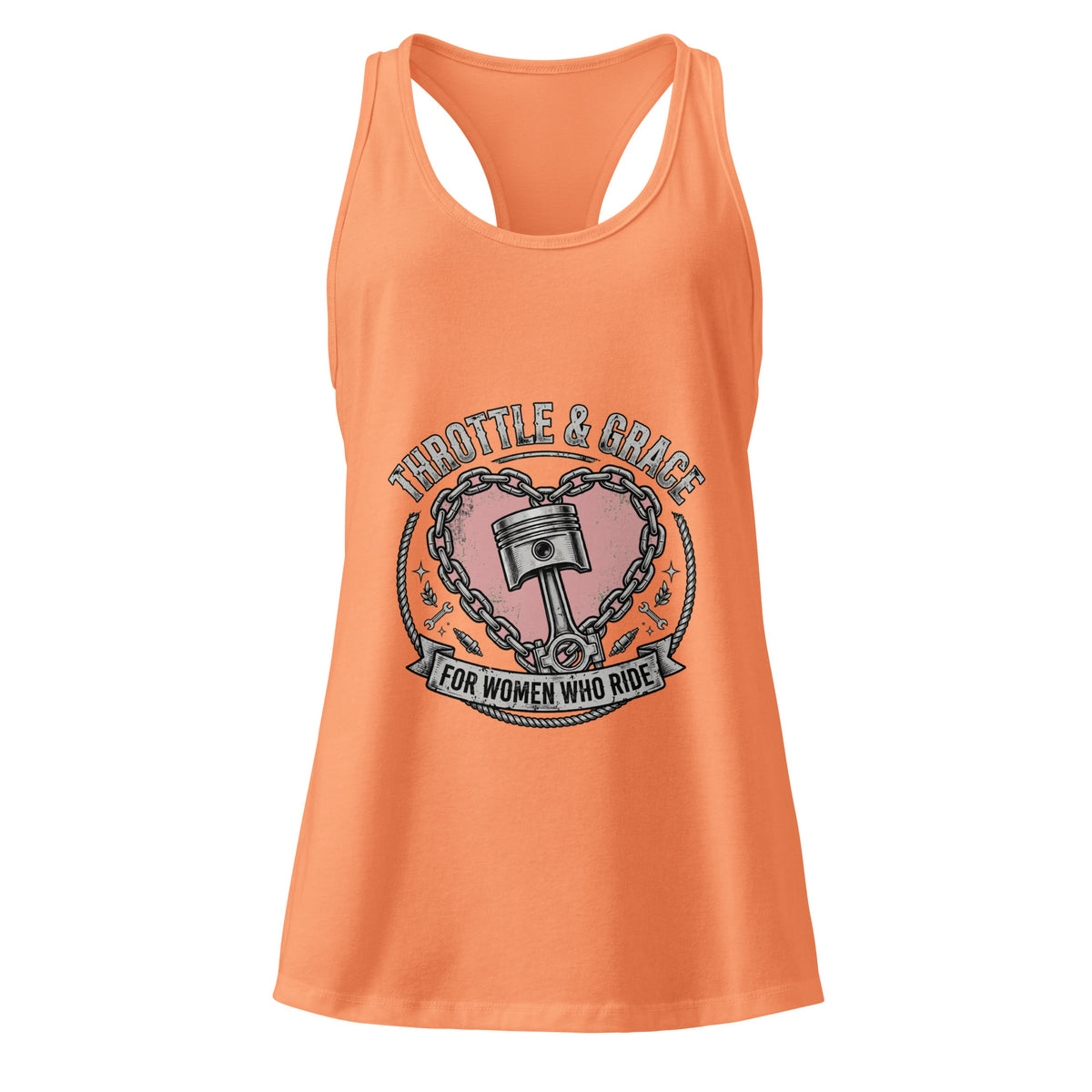 Women’s Throttle and Grace racerback tank top