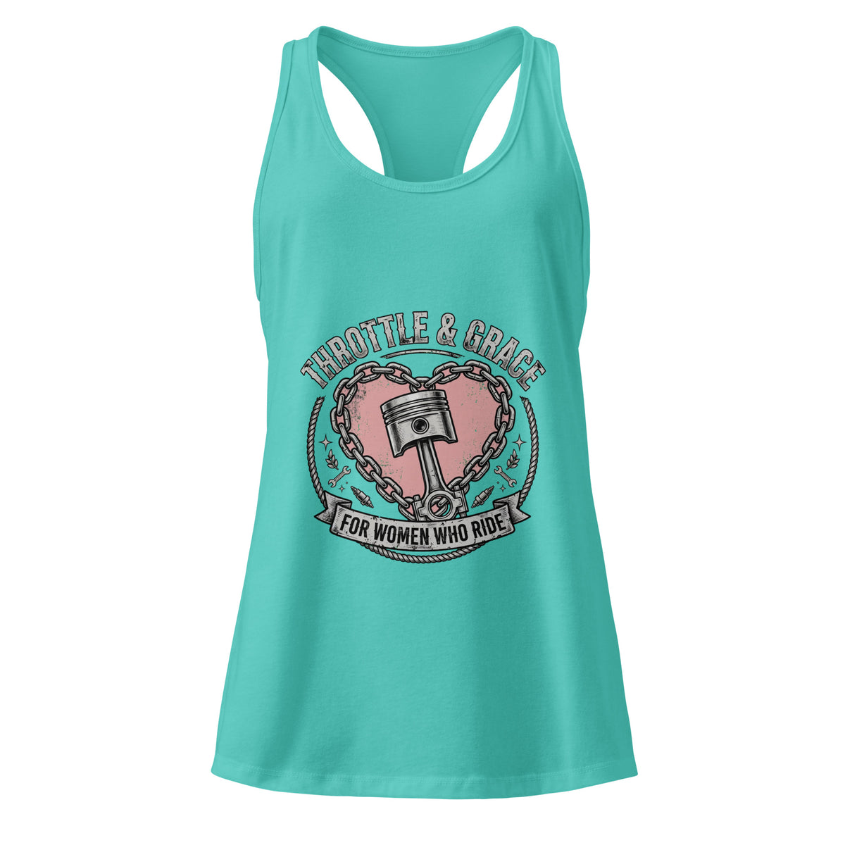 Women’s Throttle and Grace racerback tank top