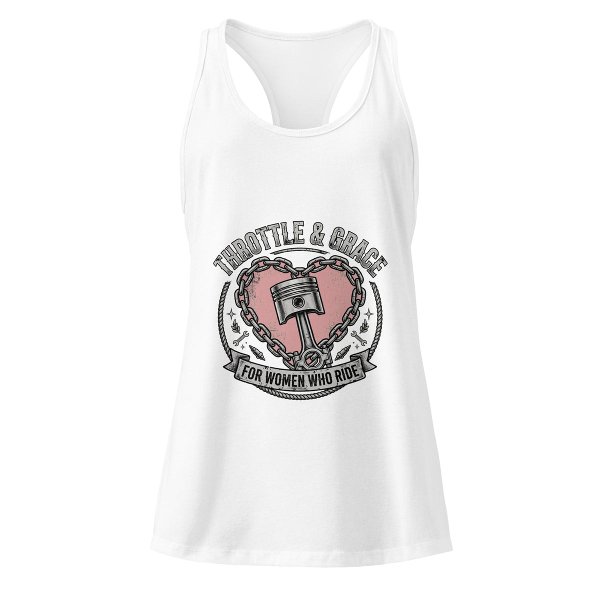 Women’s Throttle and Grace racerback tank top