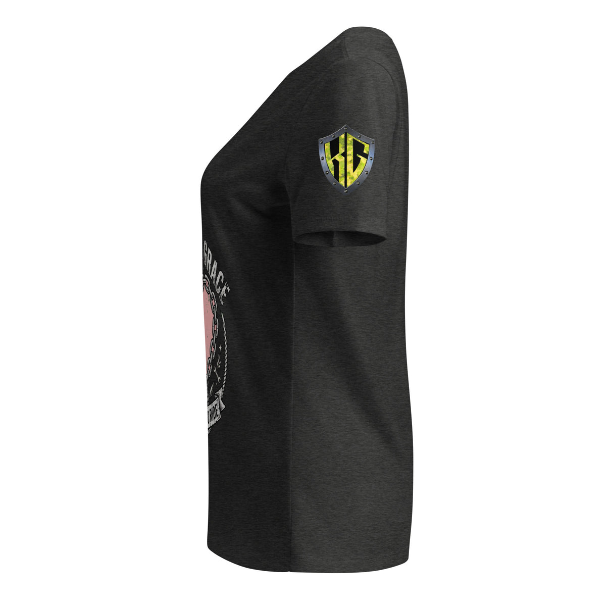 Women’s Throttle and Grace v-neck t-shirt Biketoberfest