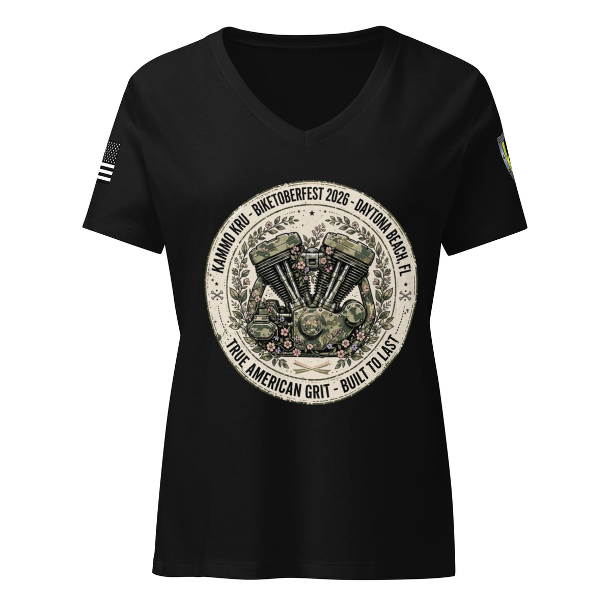 Women’s Kammo Kru v-neck t-shirt