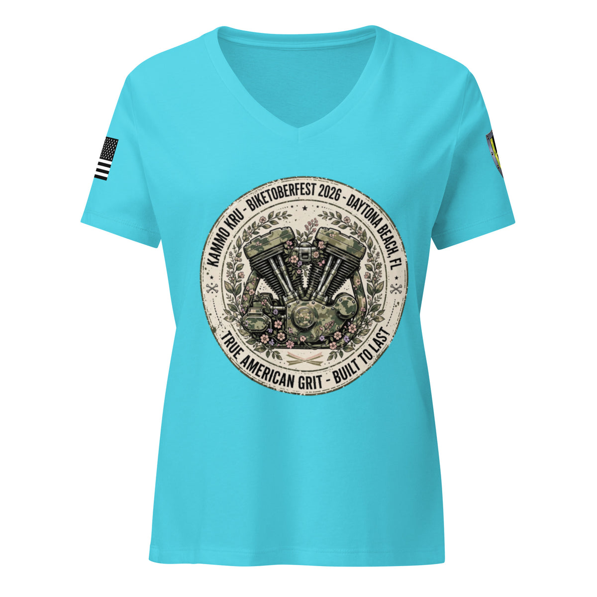 Women’s Kammo Kru v-neck t-shirt
